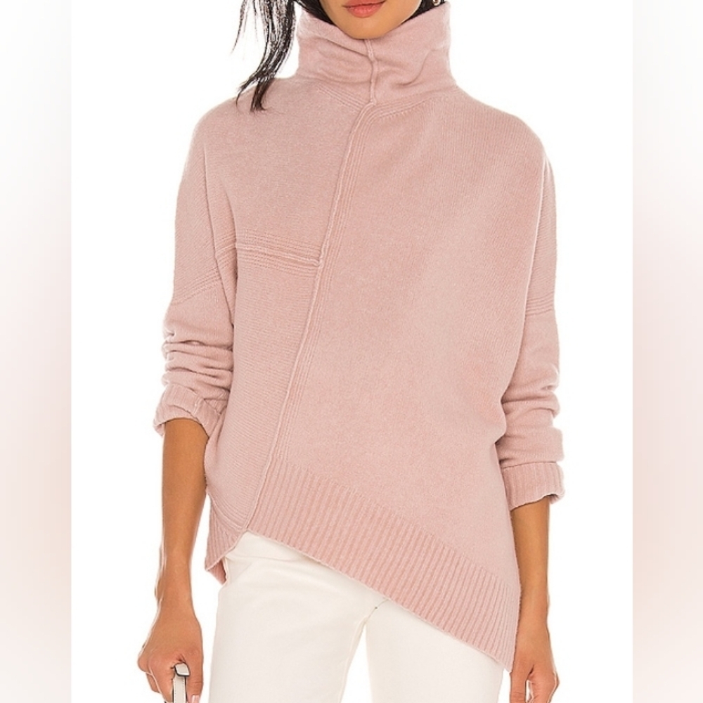 Brand New. Never Worn. Women's foldover, ribbed, side seams, asymmetric styling